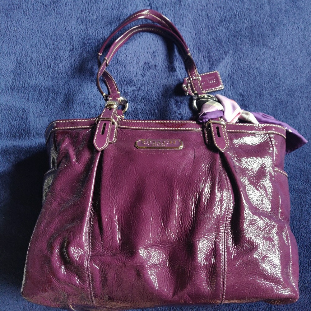 Coach Madison Plum Tote F1049-F15253